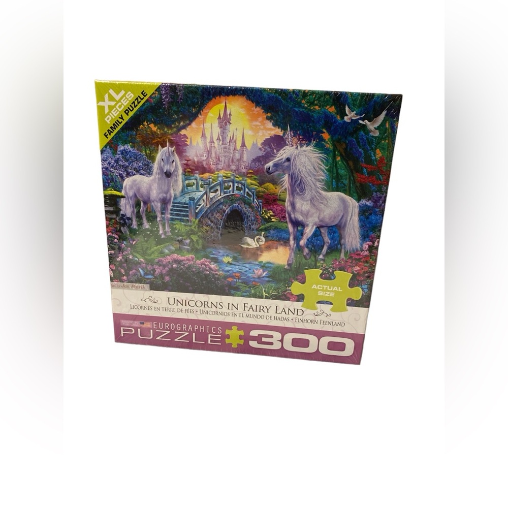 Unicorns in Fairyland Puzzle by Eurographics 300pc XL pieces